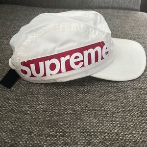 Used White Supreme hat